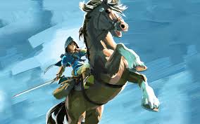 Link riding a horse